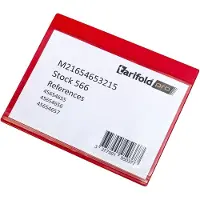 Tarifold Kennzeichnungshülle Dry-Zip 163043 A4 rot 10 St./Pack.