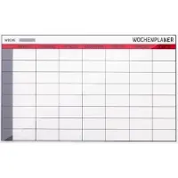 BI-Office Glasboard Wochenplaner 7 Tage 78x48cm