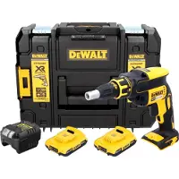 DeWalt DCF 620 D2T Akku Trockenbauschrauber 18 V 30 Nm Brushless + 2x Akku 2,0 Ah + Ladegerät + TSTAK