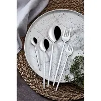 Hermia Concept , Mokk30, Besteckset (30-teilig), Chrom, 100 % EDELSTAHL, 21 x 4,7 cm