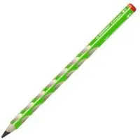 Stabilo Ergonomischer Dreikant-Bleistift für Rechtshänder - EASYgraph in grün - 12er Pack - Härtegra
