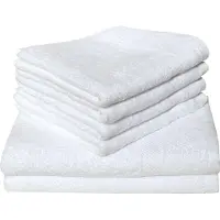 Dyckhoff Handtuch Set "Planet", weiß, 6 Stk., Frottier, Frottier, Obermaterial: 100% Baumwolle, Handtuch-Sets, Handtuch Set, 4 Handtücher (50x100cm), 2 Duschtücher (70x140cm)