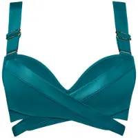 Marlies Dekkers Cache Coeur Quetzal Green Push Up Bikini Top Größe: 80B | Bikinis Outlet | Damen | Grün