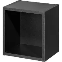 En.casa Badezimmer Regal Newport 27x25x21 cm Schwarz