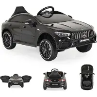 Moni Kinder Elektroauto Mercedes-AMG CLA 45 Bluetooth Fernbedienung vier Motoren schwarz