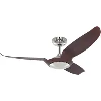 CasaFan Eco Talos Deckenventilator braun Metall DC-Motor Ø 135 cm - , Eco Talos, Holz, für Wohnzimmer, Metall, Modern