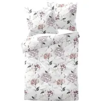 TRAUMSCHLAF Biber Bettwäsche Atherton rose 155x220 cm + 80x80 cm
