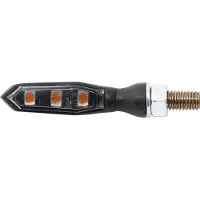 Highsider LED Blinkerpaar Sonic-X1 M8 Metall schwarz, getöntes Glas Unisexneutral850 - Motorradteile - Beleuchtung