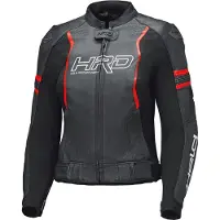 Held Street Rocket 4 Damen Schwarz Rot Motorrad Lederjacke Größe 38