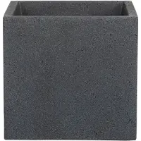 Scheurich Pflanzgefäß 'C-Cube', Stony Black, 38 x 39 x H 33 cm