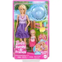 Barbie Chelsea -Puppen und Accessoires aus der Reihe Family & Friends, Spielset im Picknick-Thema mit 2 Puppen und 9 Accessoires, Modepuppe, Weiblich, 3 Jahr(e), Mädchen, 294 mm, 420 g