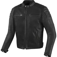 Bogotto B-Nimble Schwarz Motorrad Lederjacke Größe 50