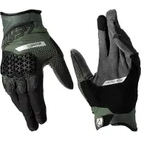 Leatt ADV HydraDri 5.5 Kurz Forest Schwarz Oliv Wasserdichte Handschuhe Größe XL