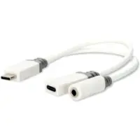Nedis USB-C Adapter | USB 2.0 | USB-C Stecker | USB-C Buchse / 3.5 mm Buchse | 0.10 m | Rund | Ve