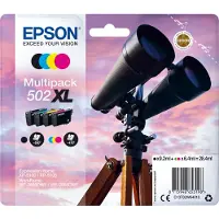 Epson Multipack 4-colours 502XL Ink, Hohe (XL-) Ausbeute, Schwarz, Cyan, Magenta, Gelb, Tinte auf Pigmentbasis, Tinte auf Farbstoffbasis, 9,2 ml, 6,4 ml