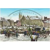 Olewinski & Tochter Adventskalender Nürnberg Christkindlesmarkt, Nostalgisch, 38x26cm