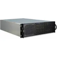 Inter-Tech 3U-30255, Rack, Server, Schwarz, Edelstahl, ATX, micro ATX, Mini-ITX, SSI CEB, Stahl, 3U