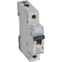 Legrand 403437 TX3 Leitungsschutzschalter C-Charakteristik, 32A, 1-polig, 6kA, 230/400VAC, 1TE
