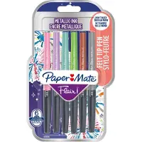 Paper Mate Faserschreiber Flair 6er METALLIC M 0.7 mm Blister