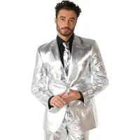 Opposuits Shiny Silver