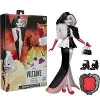 Hasbro Disney Villains Cruella de Vil Doll – 28 cm – Articulated – With Accessories