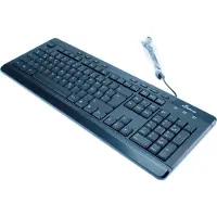 MediaRange MROS102, Volle Größe (100%), Kabelgebunden, USB, Mechanischer Switch, QWERTZ, Schwarz