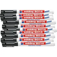 Edding 8014 laboratory Marker, 1,0 mm, 10 Stück, schwarz