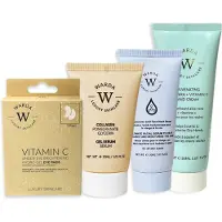 Warda Skincare Vitamin C für die Augenpartie + Serum verjüngende Aloe Vera Handcreme 80 ml