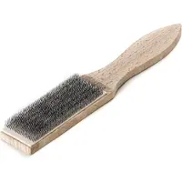 Lessmann Feilenbürste 115 x 40 mm rostfreier Stahldraht, Handbürste