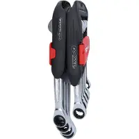 Ks Tools DUO GEARplus Ratschenringmaulschlüssel mit Maul-Ratschenfunktion umschaltbar 10tlg. - 503.5950