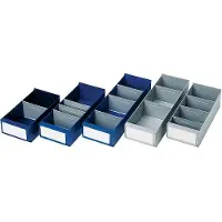 LA-KA-PE Regalkasten L400xB160xH100/112mm blau PS