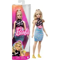 Barbie - Fashionista Doll - Curvy Blonde In Girl Power Outfit (HPF78)