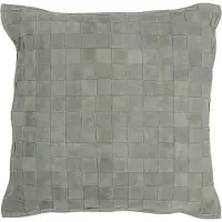 J-Line Kissen COUSSIN CARR PETIT CUIR VE (45x45x8cm) damen