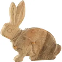 J-Line Hase Knoten - Mangoholz - Naturell - Medium