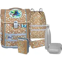 MCNEILL Schulranzen Ergo Perfecto Schoolbag Set 5-teilig Greta senfgelb