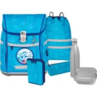 MCNEILL Schulranzen Tenero Schoolbag Set 5-teilig Bubble hellblau