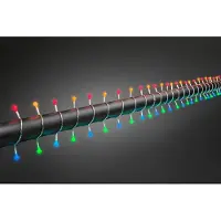 Konstsmide - LED Globelichterkette, runde Dioden, 80 bunte Dioden, 24V Außentrafo, transparentes Kabel; 3691-503