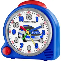 Jacques Farel AVC05POL-R Polizei Junge Wecker Alarm weiss
