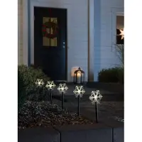 Konstsmide LED Spiessleuchte mit 5 Schneeflocken