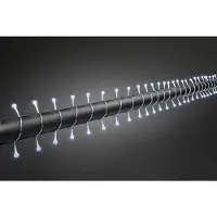 Konstsmide - LED Globelichterkette, runde Dioden, 80 kalt weiße Dioden, 24V Außentrafo, transparentes Kabel; 3691-203