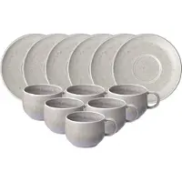 Villeroy & Boch like. by Perlemor Sand Espressotasse mit Untertasse 60 ml 6er Set