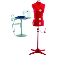 SINGER rote Schneiderpuppe DF150R