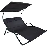 Gardissimo STYLE Doppelliege ergonomische Gartenliege Gartenmöbel Dach