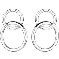 Elli Ohrringe Basic Kreis Geo Trend 925 Sterling Silber Elli Silber