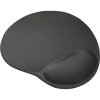 Trust Bigfoot Gel Mouse Pad - Mauspad mit Handgelenkpolsterkissen - Schwarz