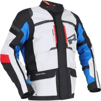 Richa Brutus Gore-Tex wasserdichte Motorrad Textiljacke, hellgrau/blau, 3XL