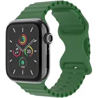 IMoshion Athletic Silikonarmband für Apple Watch | 44/45/46/49 mm - Dunkelgrün