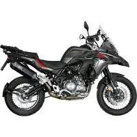 MIVV Speed Edge Auspuff E.004.LRB schwarz für TRK 502 X 2018-2020 Unisexohne Farbe620 - Motorradteile - Motorrad Auspuff