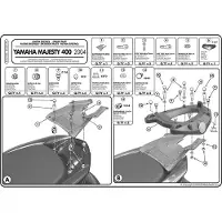 Givi Topcase-Träger Monolock Yamaha Majesty 400 04-14
