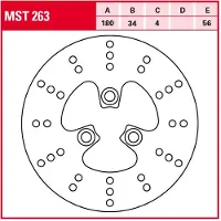 TRW Mst263 Bremsscheibe
